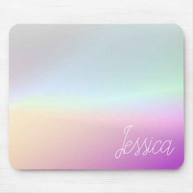 Cool Colourful Ombre Gradients & Your Script Mouse Pad (Front)