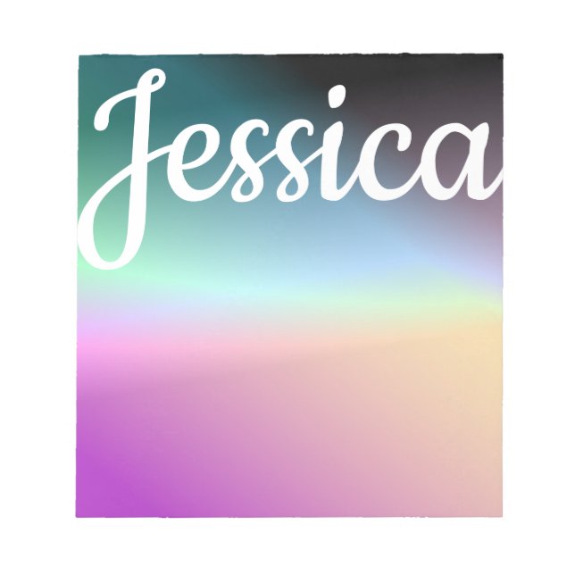 Cool Colourful Ombre Gradients & Your Script Notepad (Front)