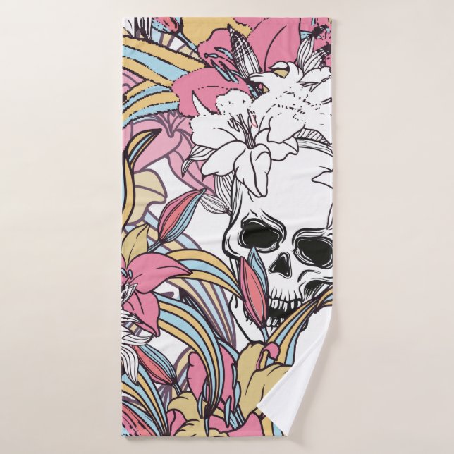 Cool colourful seamless Vintage pattern background Bath Towel (Bath Towel)