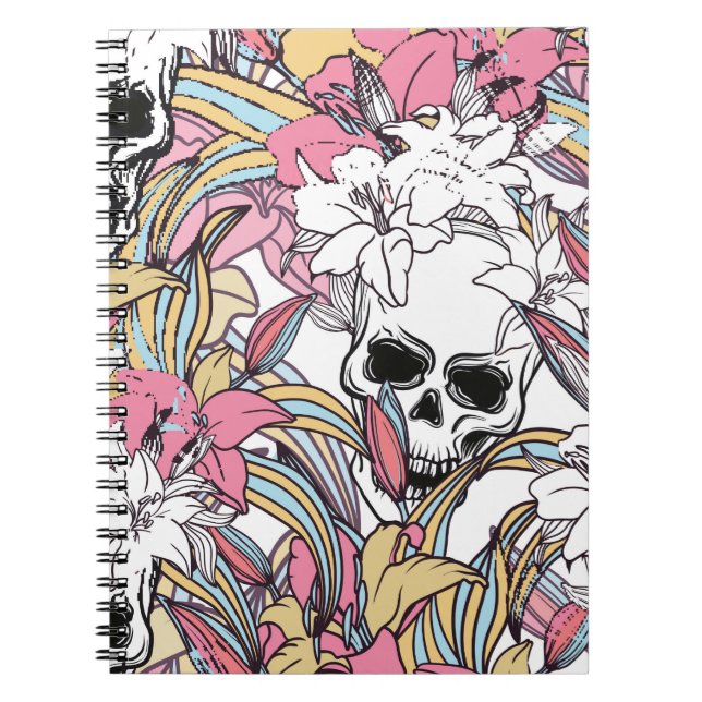 Cool colourful seamless Vintage pattern background Notebook (Front)
