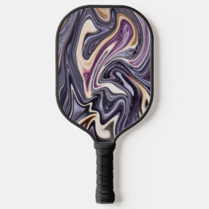 Cool Colourful Simulated Acrylic Swirling Pickleball Paddle