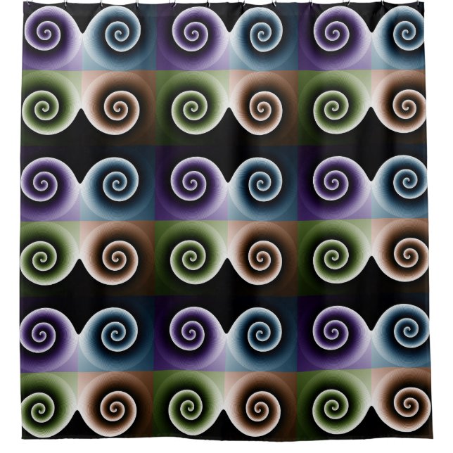 COOL Colourful Spiral Abstract Pattern (Front)