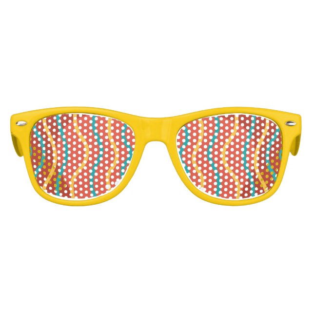 Cool Colourful Stripes  Kids Sunglasses (Front)