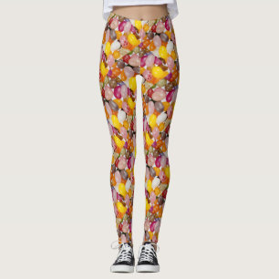 Cool colourful sweet Easter Jelly Beans Candy Leggings