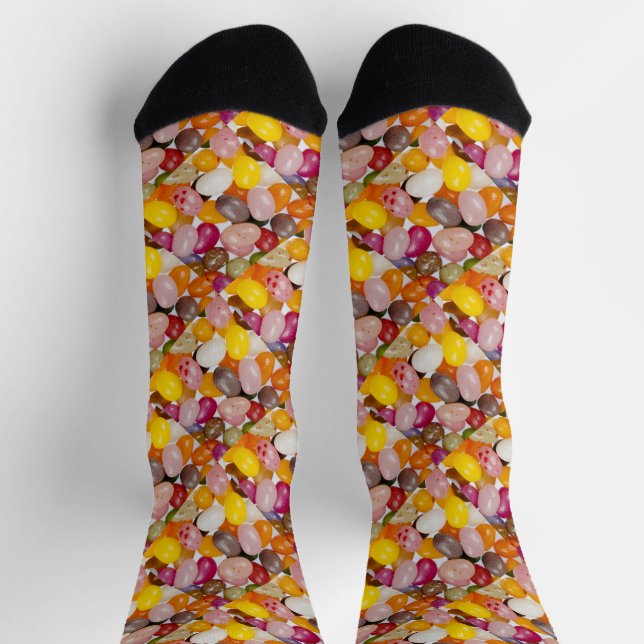 Cool colourful sweet Easter Jelly Beans Candy Socks (Top)