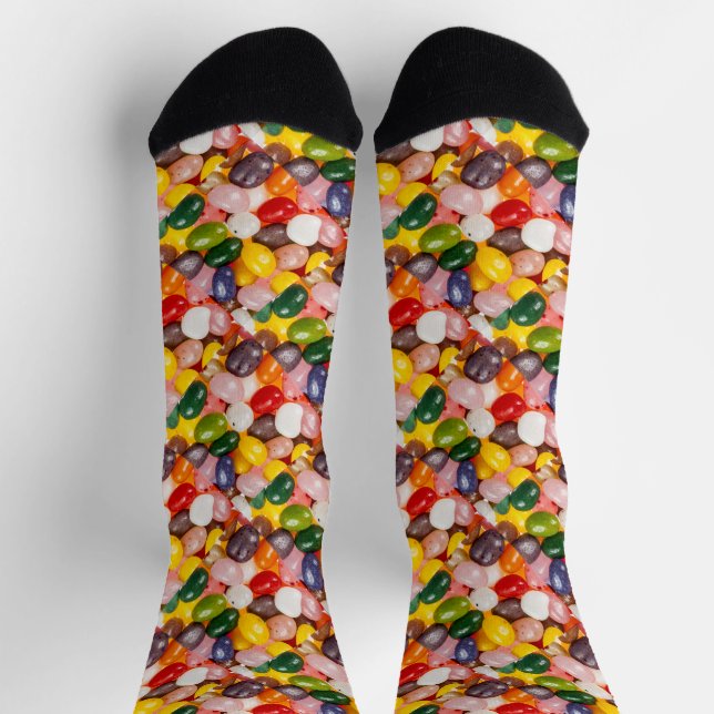 Cool colourful sweet Easter Jelly Beans Candy Socks (Top)