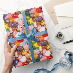 Cool colourful sweet Easter Jelly Beans Candy Wrapping Paper