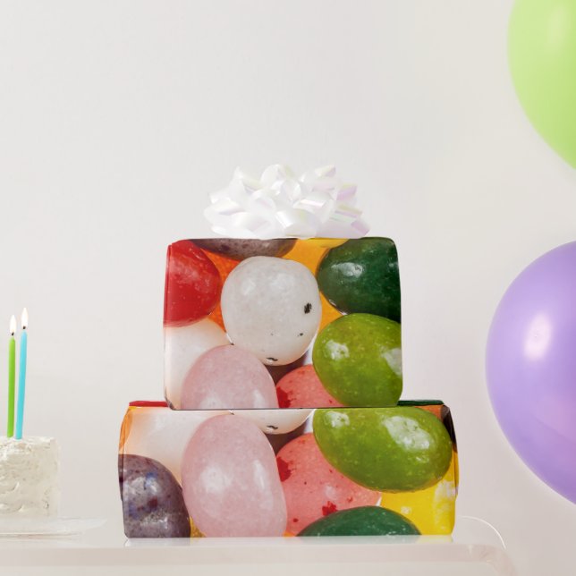 Cool colourful sweet Easter Jelly Beans Candy Wrapping Paper (Party Gifts)