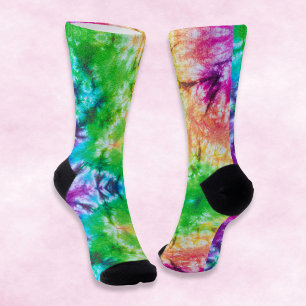 Cool Colourful Tie Dye Pattern Unique Novelty Socks
