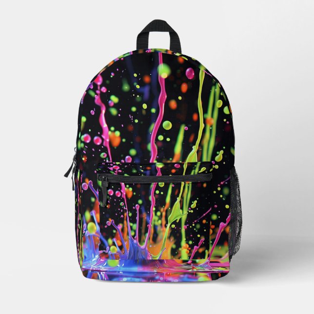Cool Colours Printed Backpack (Front)