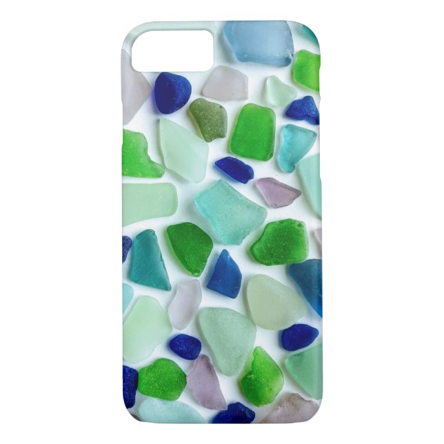 Cool Colours Sea Glass Style Phone Case (Back)