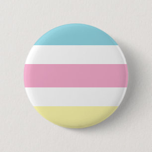 Cool Colours Stripes 2 Inch Round Button