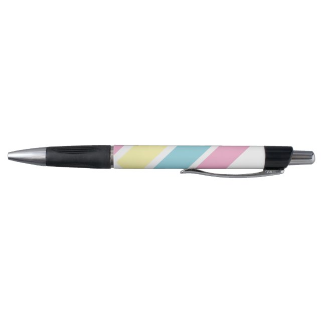 Cool Colours Stripes  Pen (Bottom)