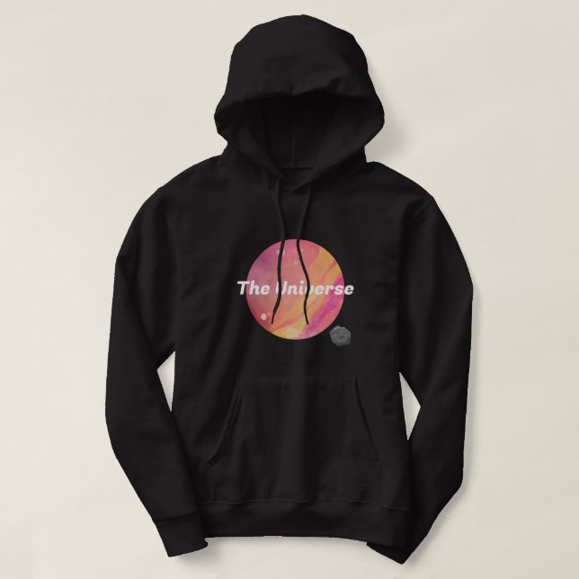 Cool colours The universe l Galaxy's edge l Black Hoodie (Design Front)