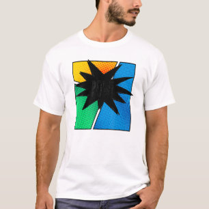 Cool Comic Book Colourful Pow Short Sleeve T-Shirt