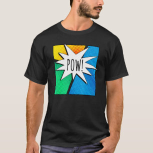 Cool Comic Book Colourful Pow Short Sleeve T-Shirt