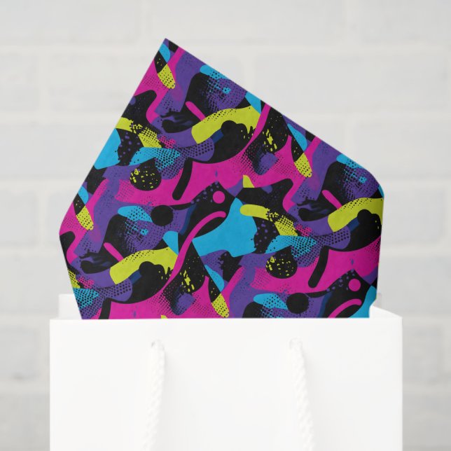 Cool comic graffiti tiled pattern  tissue paper (Gift Bag)
