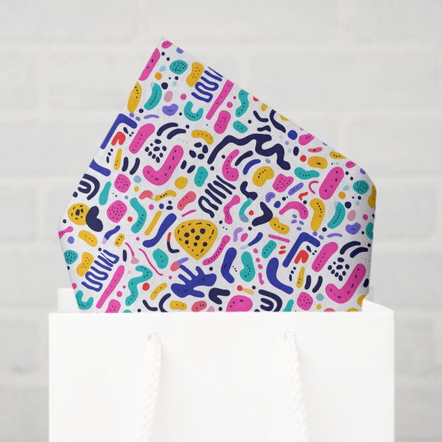 Cool comic graffiti tiled pattern  tissue paper (Gift Bag)