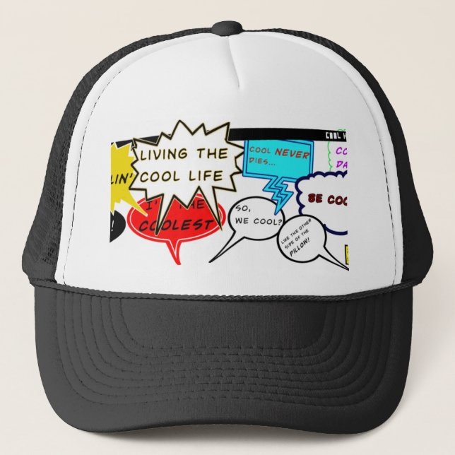 Cool Comic Quotes Trucker Hat (Front)