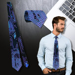 Cool Computer Circuit Board Blue Tie<br><div class="desc">Cool Computer Circuit Board - Blue This one is for the geek in all of us</div>