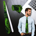 Cool Computer Circuit Board Green Tie<br><div class="desc">Cool Computer Circuit Board - Green This one is for the geek in all of us</div>