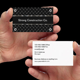 Cool Construction Masculine Cartes de visite