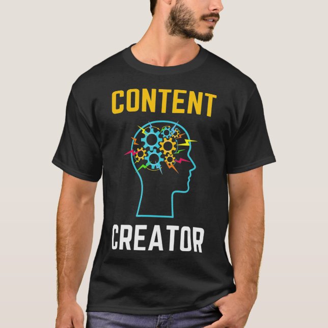 Cool Content Creator Producer  T-Shirt (Front)