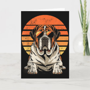 Cool cool saint bernard mom dad gift vintage dog card