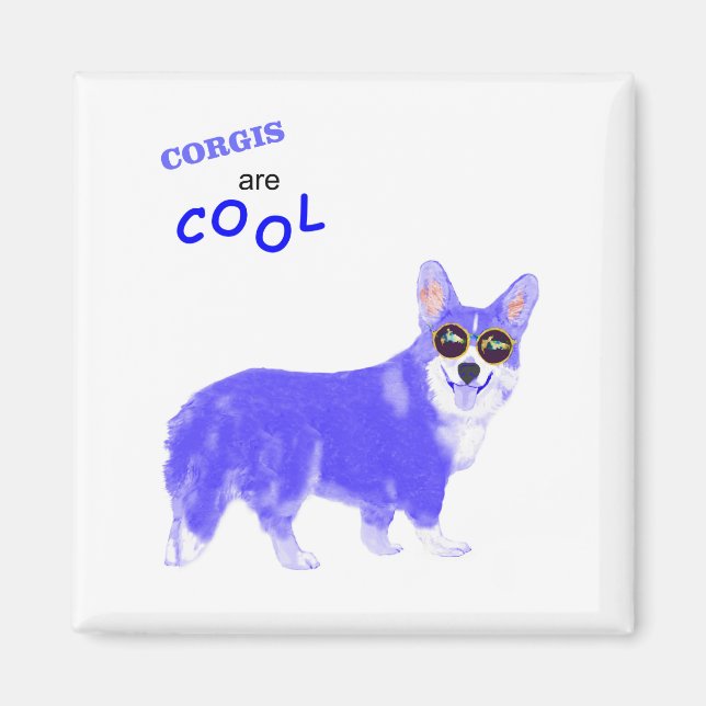 Cool Corgi  Magnet (Front)