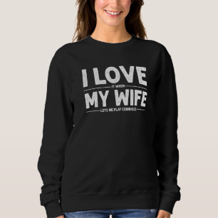 Cool Cornhole For Men Dad Love My Wife Husband Cor Sweatshirt