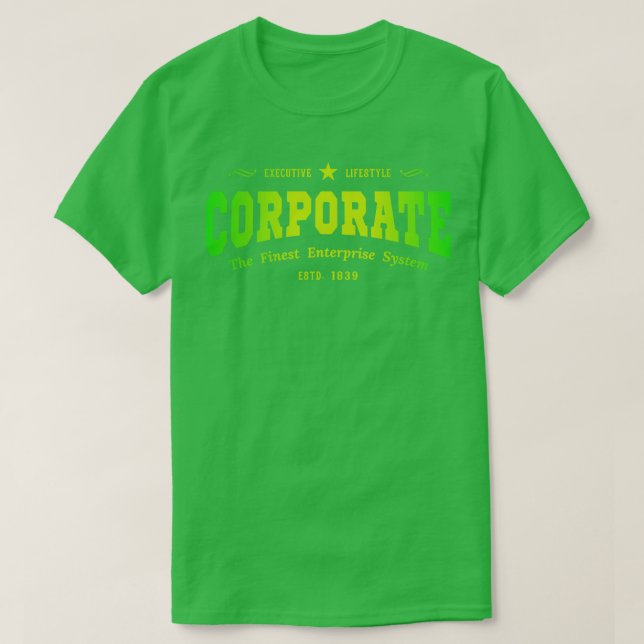 Cool Corporate Typography Style T-Shirt (Design Front)