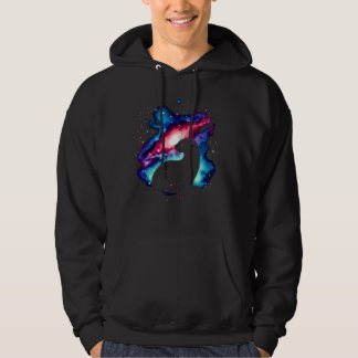 Cool Cosmic Mongoose Galaxy Graphic Space Art Hoodie