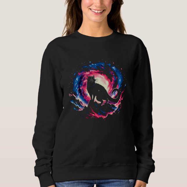 Cool Cosmic Tasmanian Devil Galaxy Graphic Space A Sweatshirt (Front)