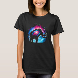 Cool Cosmic Woolly Mammoth Galaxy Graphic Space Ar T-Shirt