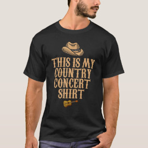 Cool Country Concert For Men Women Country Music T-Shirt