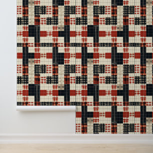Cool Country plaid tiled pattern Wallpaper