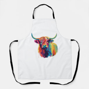 Cool Cow in the Meadow Classic T-Shirt Apron