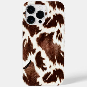cool cow lovers pattern brown spots Case-Mate iPhone 14 pro max case