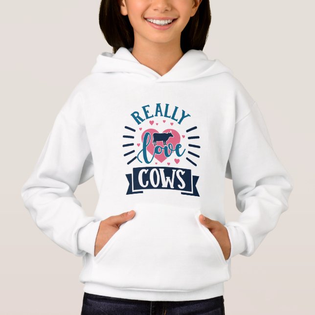 cool cow lovers word art (Front)