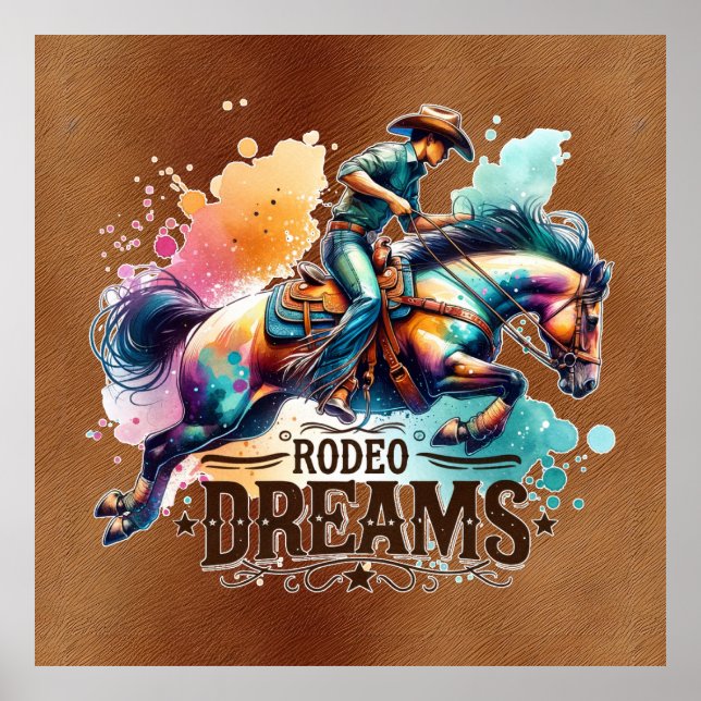 Cool Cowboy Rodeo dreams  Poster (Front)