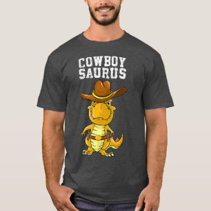 Cool Cowboy Saurus  Funny Western Rodeo Dinosaur T-Shirt