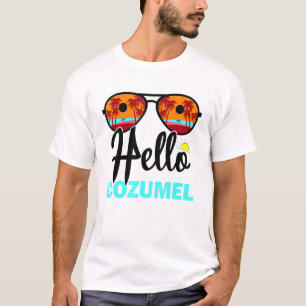 Cool Cozumel Mexico Island Summer Vacation Sunset  T-Shirt