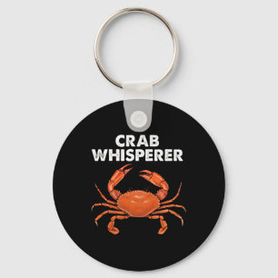 Cool Crab Whisperer Art For Men Women Crabbing Cra Keychain