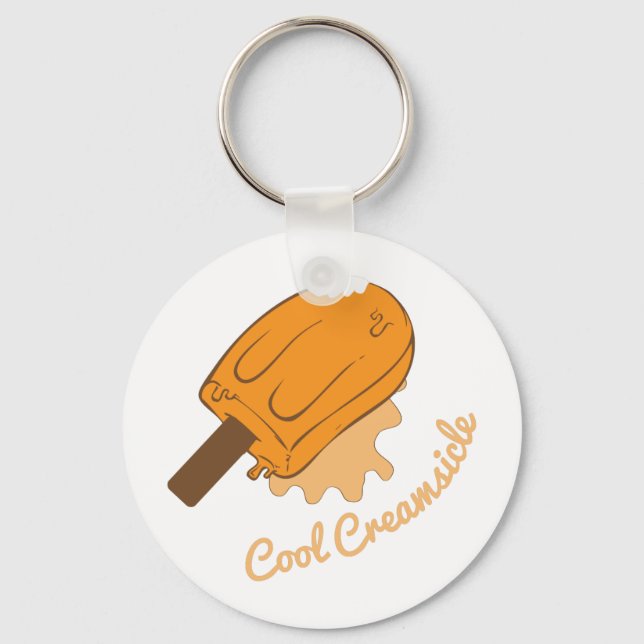 Cool Creamsicle Keychain (Front)