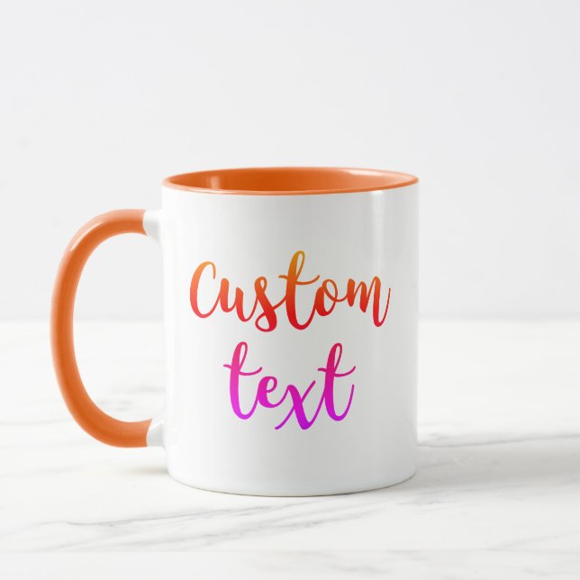 Cool Create Your Own DIY Funny Custom Gift Mug (Left)
