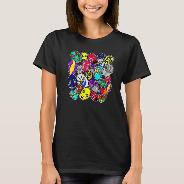 Cool Creative Painting Artwork Style Graphics Illu T-Shirt (Front)