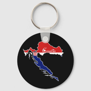 Cool Croatia Keychain