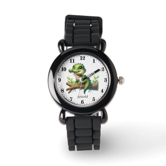 Cool Crocodile add name Watch (Front)