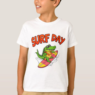 Cool Crocodile– Fun Summer Beach Art T-Shirt