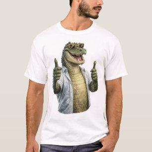 Cool Crocodile Thumbs Up – Funny Animal Style T-Shirt
